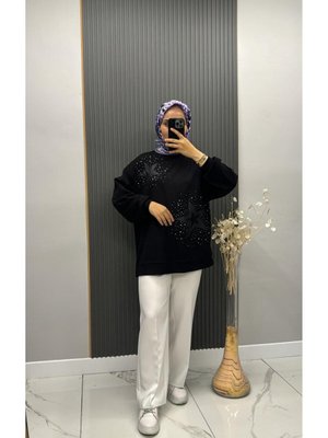 Taşlı Yıldız Detaylı Sweat Taşlı Yıldız Detaylı Sweat
