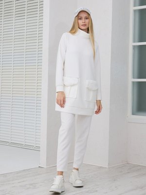 Kürk Cepli Sweatshırt