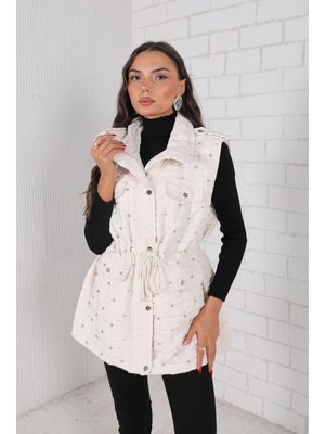 Taş Taşlı Kapitone Yelek