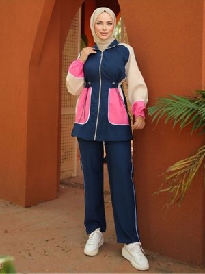 Eşofman Takımı İkili Fermuarlı Takım Siyah Giyimi