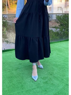 Beli Lastikli Kat Fırfırlı Etek