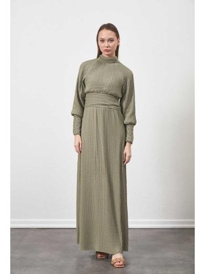 Pliseli Elbise Çağla