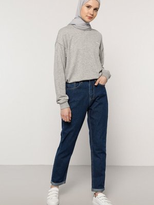 Mavi Doğal Kumaşlı Kot Pantolon Mavi Doğal Kumaşlı Kot Pantolon