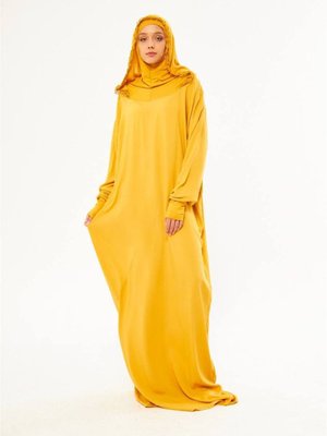 Namaz Elbisesi Kapüşonlu Dantelli