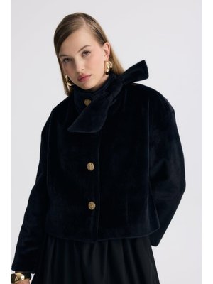 Siyah Gold Düğme Goldfox Kaban