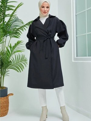 Belden Bağlamalı Trençkot