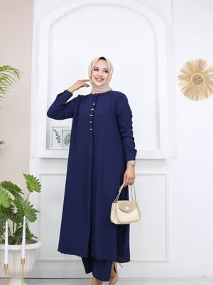 Tunik Pantolon Takım Özel Gün Davetler İçin Krep Kumaş