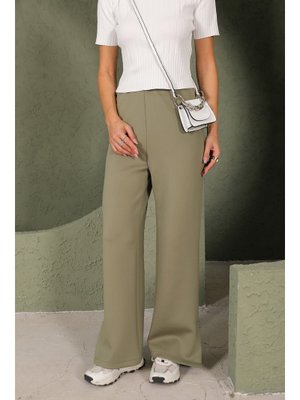 Yeşil Scuba Yırtmaçlı Pantolon