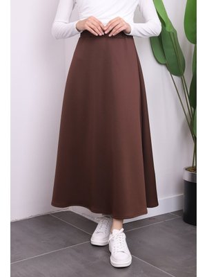 Acı Kahve Scuba Kloş Etek