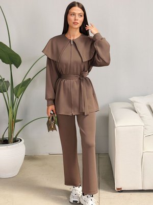 Vizon Yaka Detaylı Scuba Takım Vizon Yaka Detaylı Scuba Takım