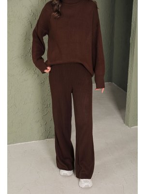 Kahverengi Triko Pantolon