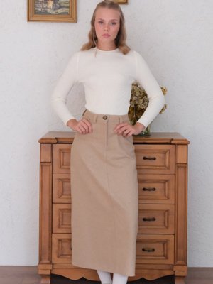 Vizon Kaşe Kalem Etek Vizon Kaşe Kalem Etek