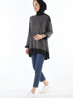 Detaylı Fırfırlı Tunik Detaylı Fırfırlı Tunik