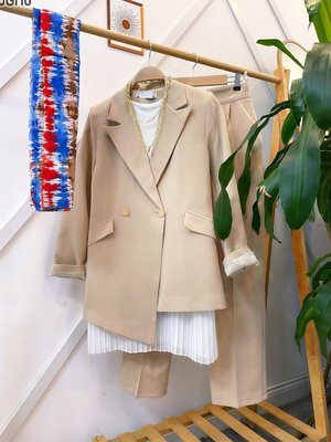 İkili Kadın Blazer Ceket Takım