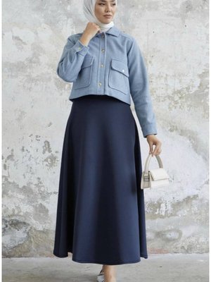 Kısa Cepli Kaşe Mont