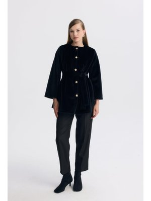 Siyah Mary Kemerli Goldfox Kaban