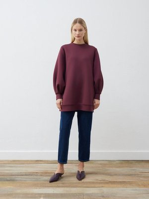 Carol Scuba Puf Tunik Bordo