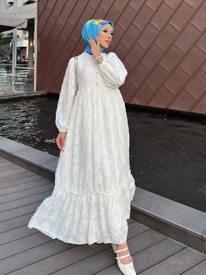 Afra Brode Uzun Tesetttür Elbise