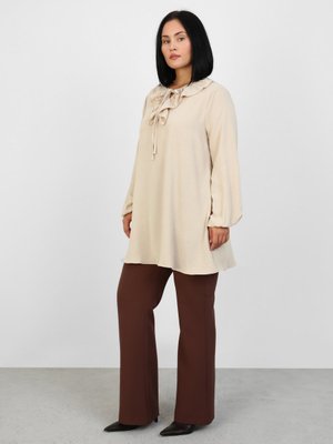 Taş Rengi Büyük Beden Tunik