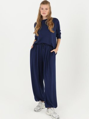 Lacivert Scuba Kumaş İkili Takım