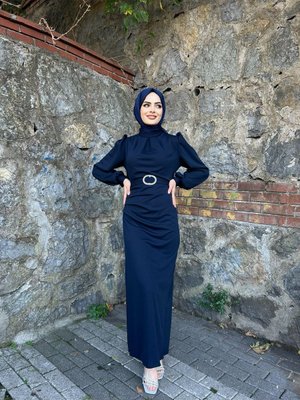 Scuba Seçil Detaylı Elbise