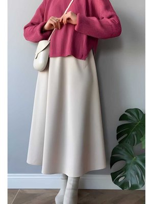 Scuba Kumaş Kloş Etek Scuba Kumaş Kloş Etek