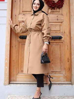 Camel Gizli Patlı Trençkot Camel Gizli Patlı Trençkot