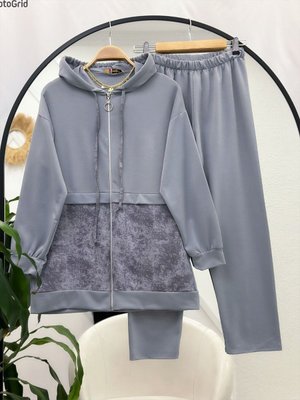 Kapşonlu Cepli İkili Takım