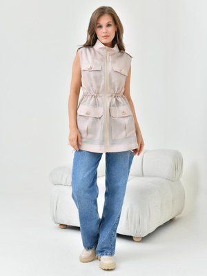 Organze Yelek Taş Organze Yelek Taş