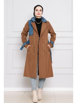 Taba Kot Detaylı Trençkot Taba Kot Detaylı Trençkot