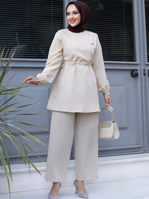 Bej Bronş Detaylı Takım