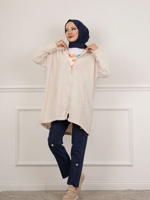 Kanguru Cepli Fermuarlı Ceket Kanguru Cepli Fermuarlı Ceket