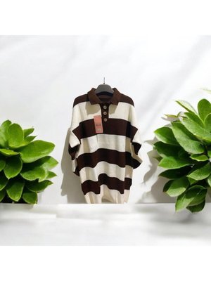 Polo Yaka Çizgili Tunik
