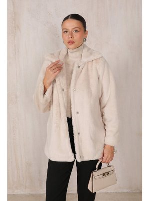 Taş Suni Kürk Mont