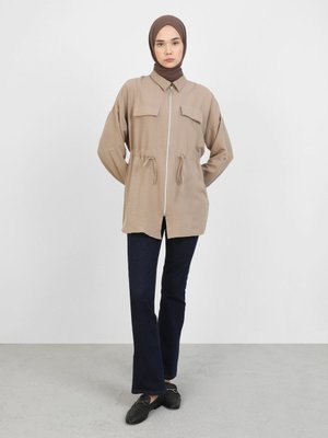 Vizon Fermuarlı Pamuk Aerobin Tunik