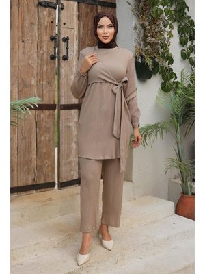 Yandan Bağlamalı Vizon Takım Yandan Bağlamalı Vizon Takım