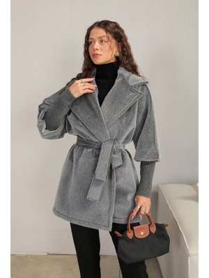 Antrasit Angora Kuşaklı Kaban