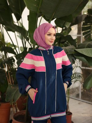 Fermuarlı Eşofman İkili Takımı Lacivert