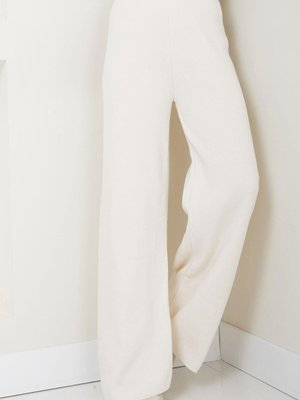 Triko Pantolon Beyaz Triko Pantolon Beyaz