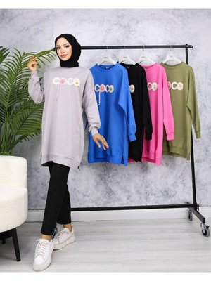 Tunik Coco Detaylı Gri