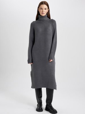 Regular Fit Balıkçı Yaka Uzun Kollu Elbise C1932ax23wn