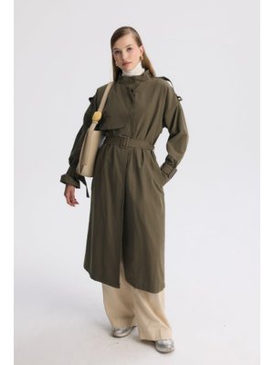 Haki Arby Kemerli Trençkot
