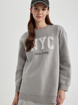 Regular Fit Bisiklet Yaka Içi Yumuşak Tüylü Sweatshirt Tunik B9299ax24sp