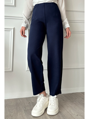 Havuç Model Pensli Lacivert Pantolon Havuç Model Pensli Lacivert Pantolon