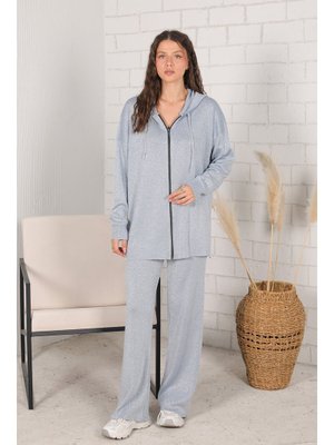 Bebe Mavi Simli Merserize Triko Takım