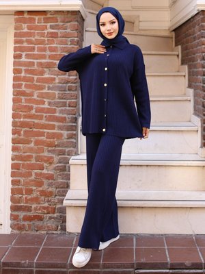 Lacivert Fitilli Takım Lacivert Fitilli Takım