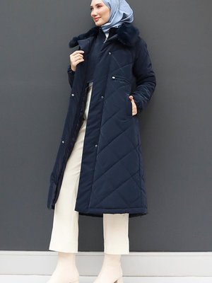 Şişme Anorak Mont Lacivert Şişme Anorak Mont Lacivert