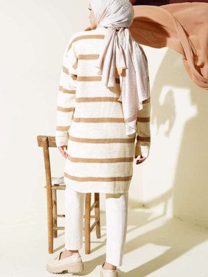 Çizgili Triko Hırka Çizgili Triko Hırka