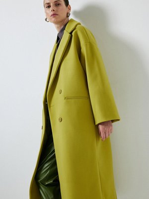 Oversıze Kaşe Kaban