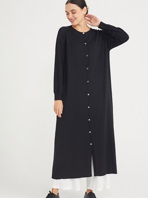 Merserize Triko Hırka Ns 22k Siyah